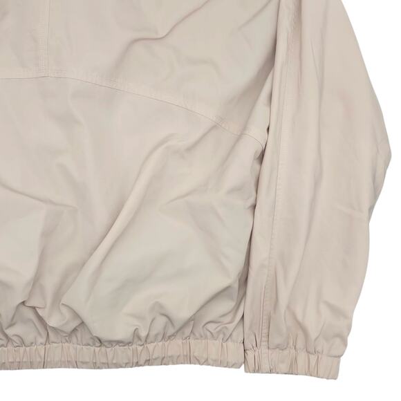 Athleta Jacket Womens Large Beige Full Zip Windbreaker Lightweight Chill Bomber - Picture 13 of 13